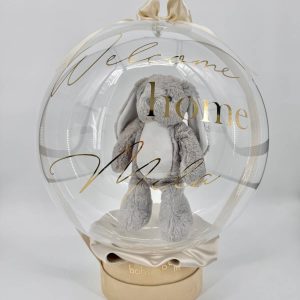 Poklon u crystal balonu plišani zeko